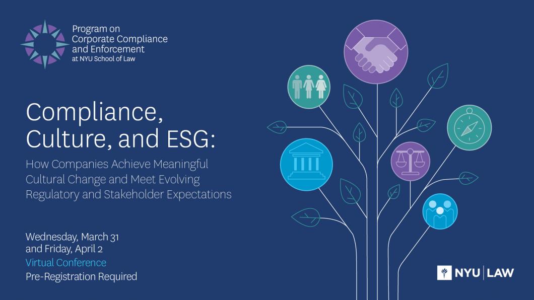 Compliance, Culture, and ESG How Companies Achieve Meaningful Cultural